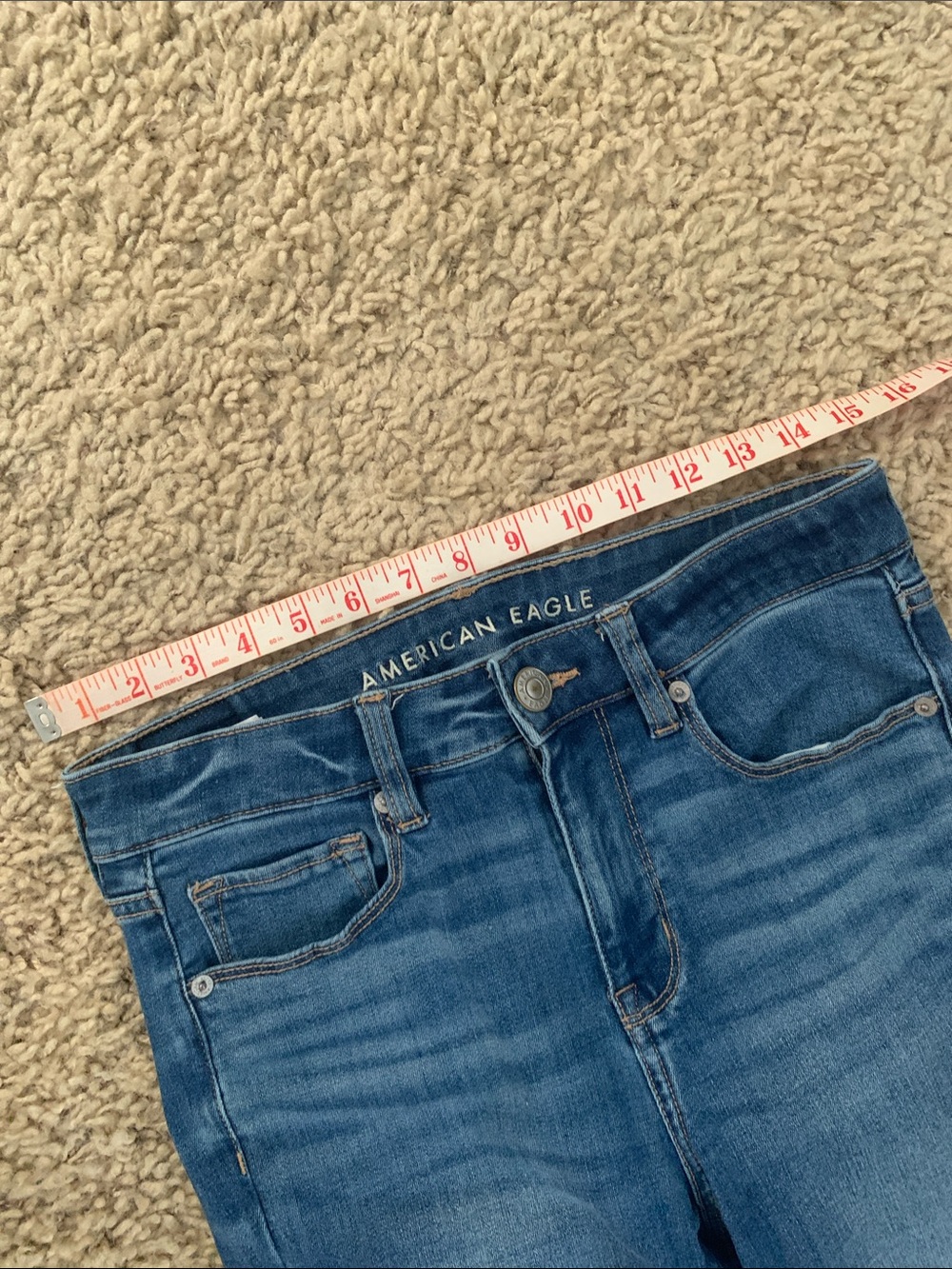 American Eagle High Rise Skinny Kick Jeans - Picture 3 of 9